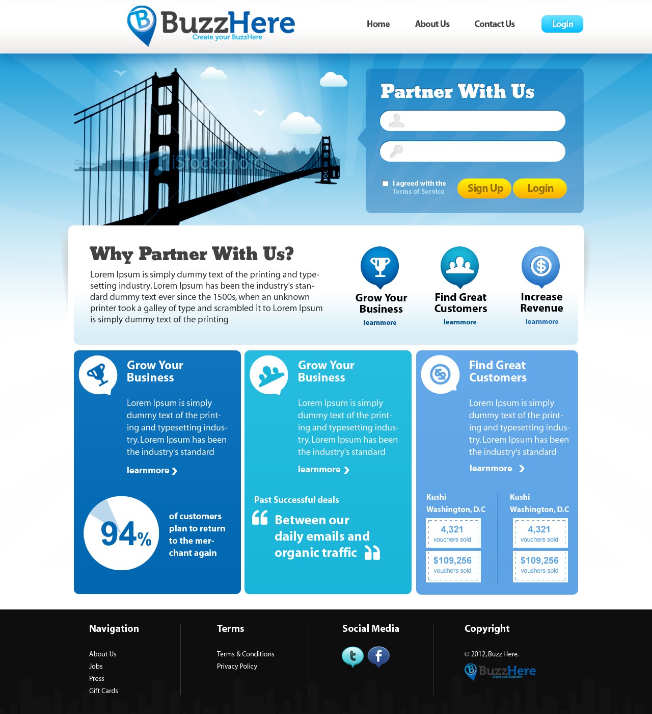 BuzzHere  needs a new website design