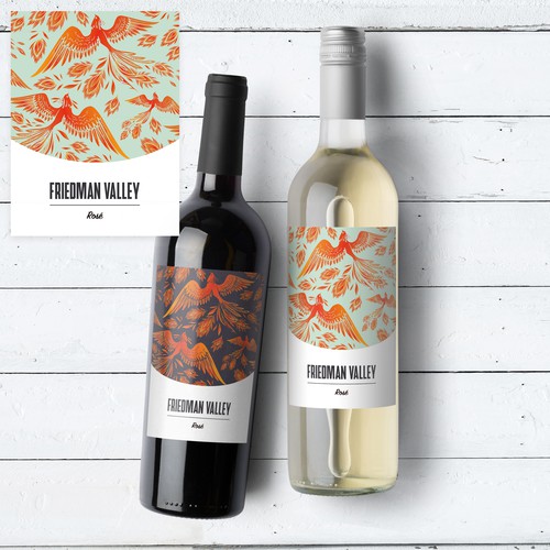 Friedman Valley wine label