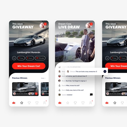 Dream Cars APP Design