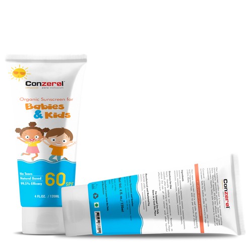 Packaging for Kids Sunscreen Lotion