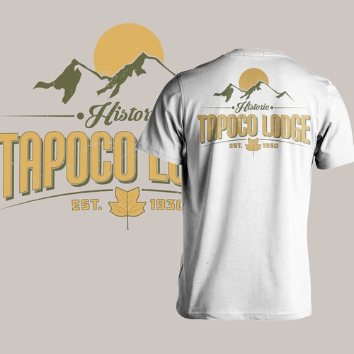 T shirt design for country resort