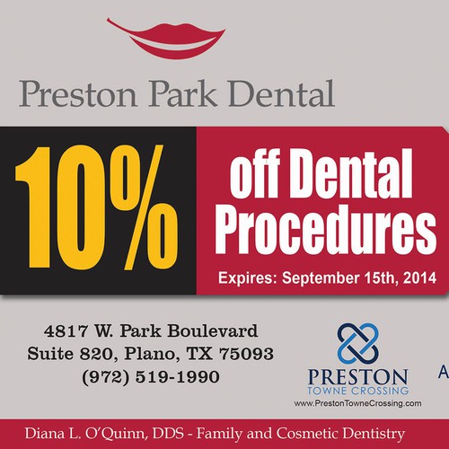Create an ad for Preston Park Dental