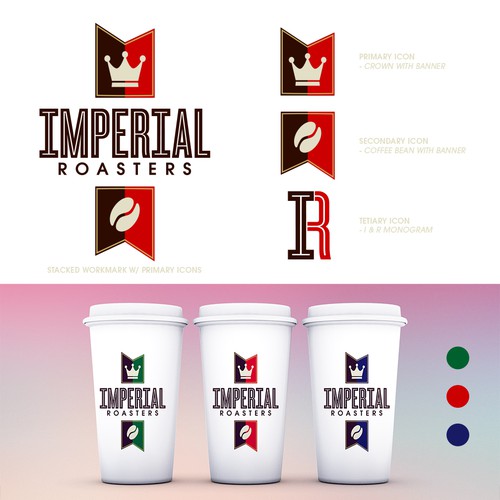 Bold design entry for Imperial Roasters