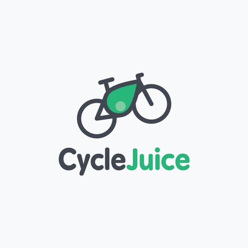 Capture the energetic healthy CycleJuice logo for cyclists  :)