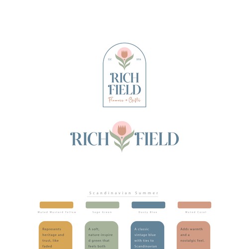 RICH FIELD Logo design 