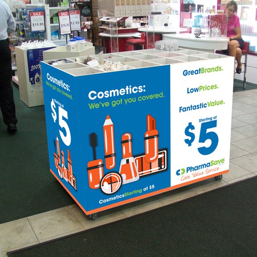 Graphics for BARGAIN COSMETICS - PHARMACY needs a new print or packaging design