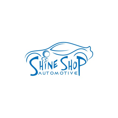 Help Shine Shop Automotive update their current logo