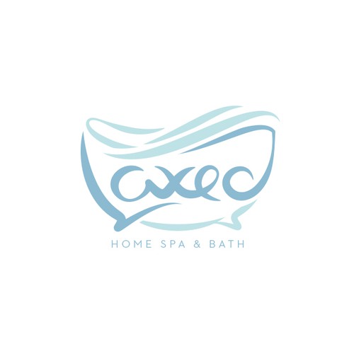 Laxed home and spa logo design