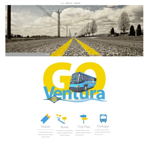 Create a visual design for new VCTC Intercity bus service in Southern California.