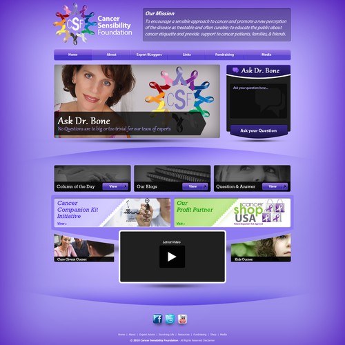 CSF website concept