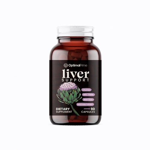 OptimalPrime Liver Support Vitamin Label