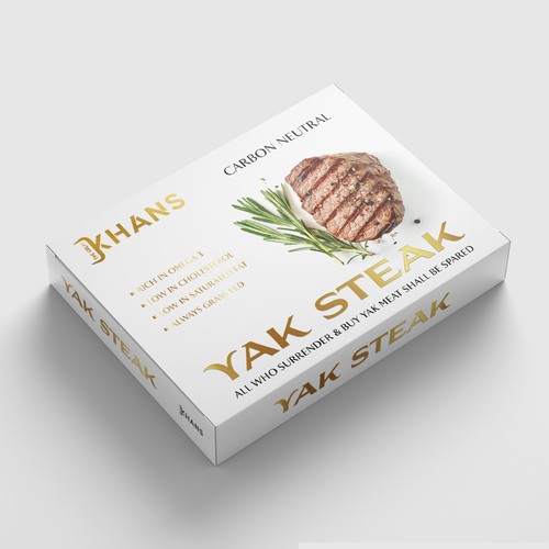 PACKAGING DESIGNING FOR NEW YAK STEAK PRODUCT