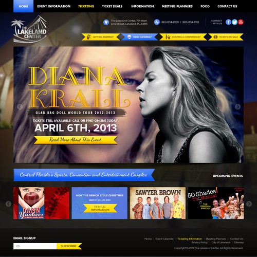The Lakeland Center needs a new website design