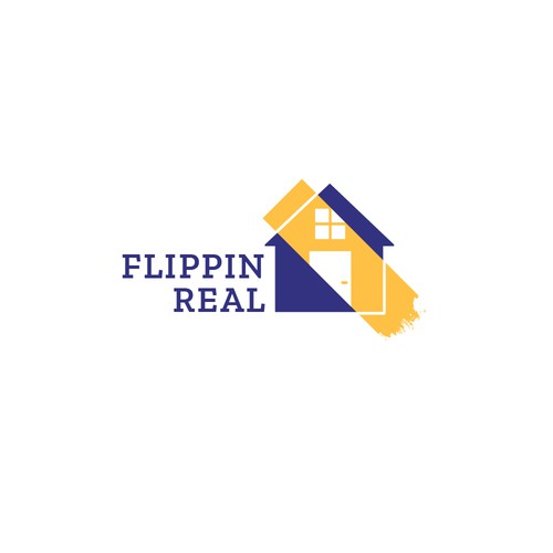 A concept logo for a house-flipping business