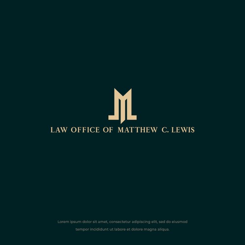 Logo Design for Law Office Matthew C. Lewis