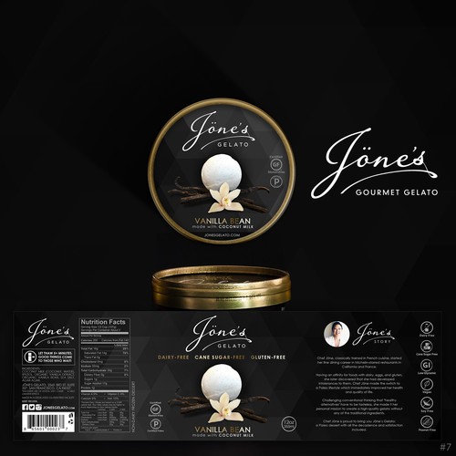 MODERN, ELEGANT, PREMIUM, SEXY GELATO LABEL DESIGN