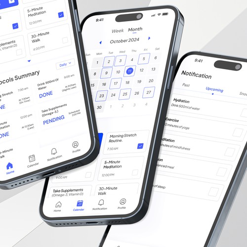 Health & Wellness Mobile App Design