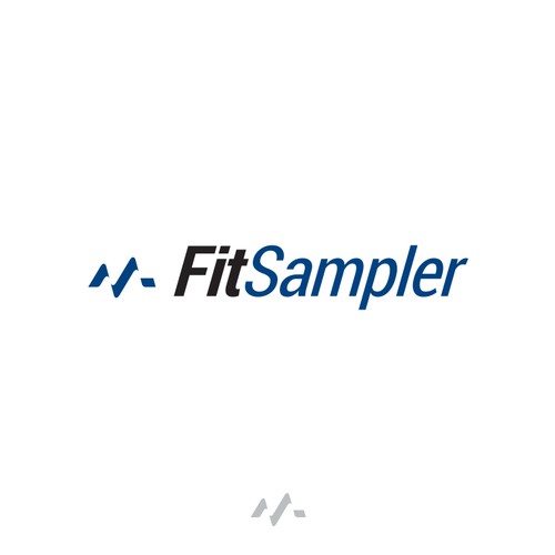 Simple ECG logo for FitSampler