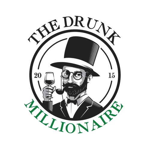 The Drunk Millionaire logo design