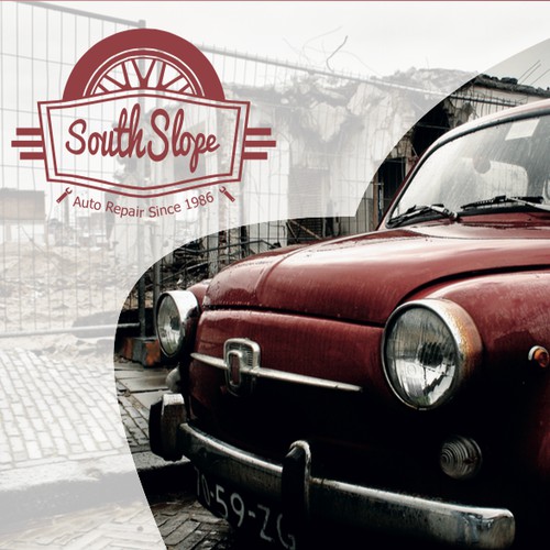 Create a simple and vintage logo for Brooklyn Auto Shop