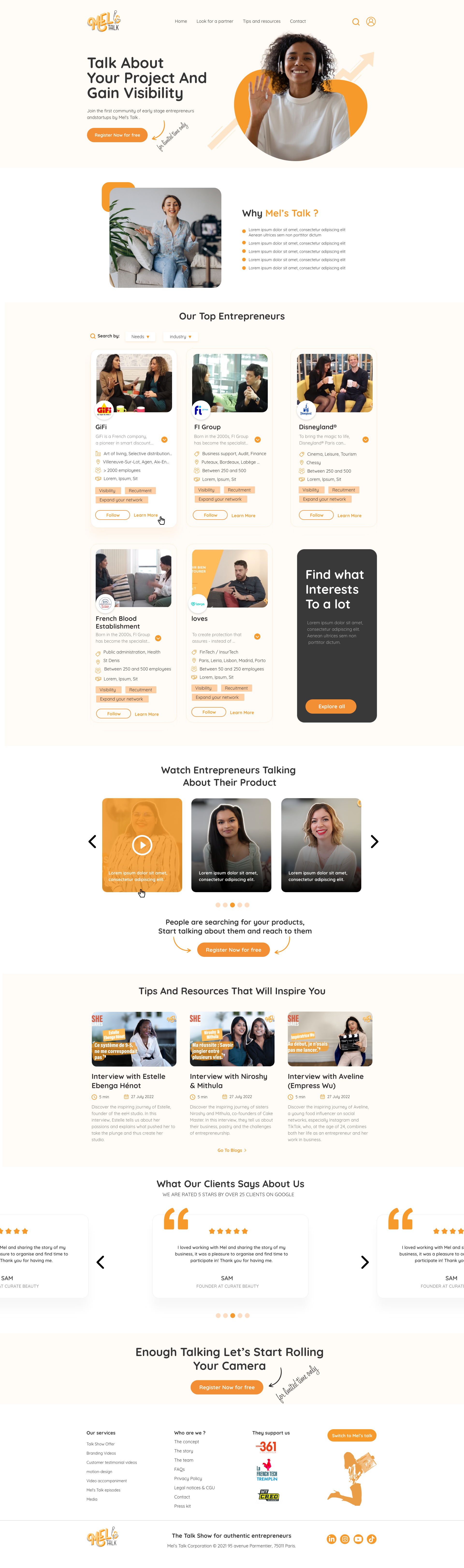 Mel's Talk Platform