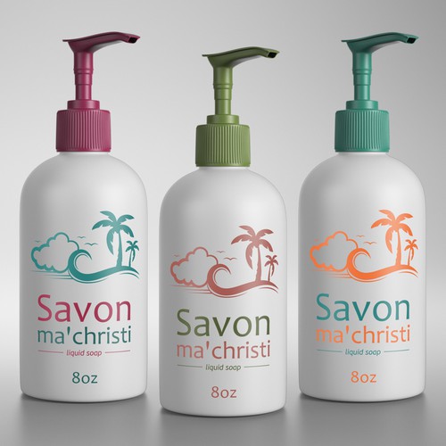 Illustration and Label for Liquid Soap