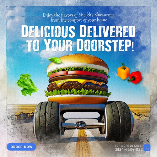 food delivering post