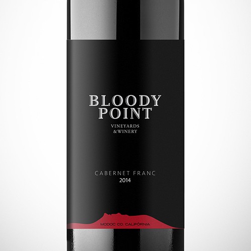Create a classy wine label exemplifing the west