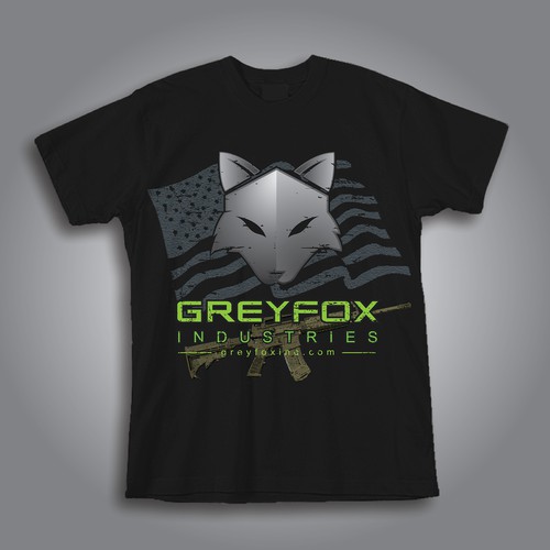 Create a tactical T-shirt for GreyFox