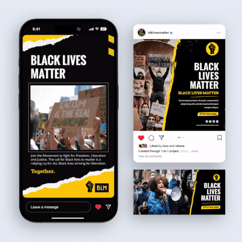 Black Lives Matter - Join The Movement Campaign