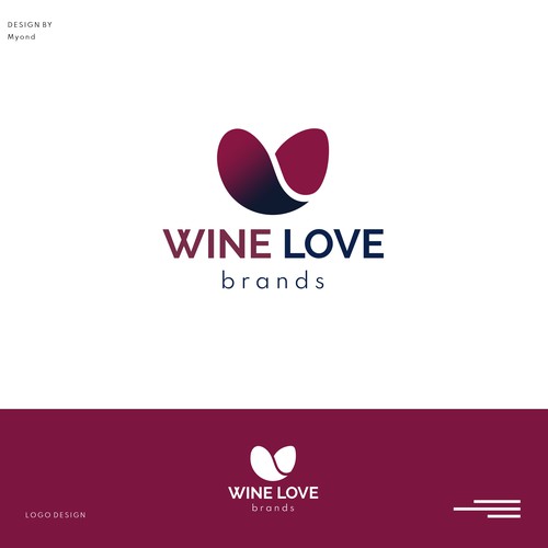 Lovely logo for a company that develops wine brands