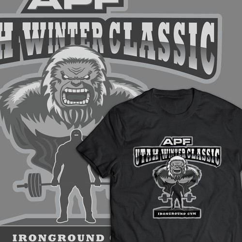 T-shirt design for IRONGROUND GYM