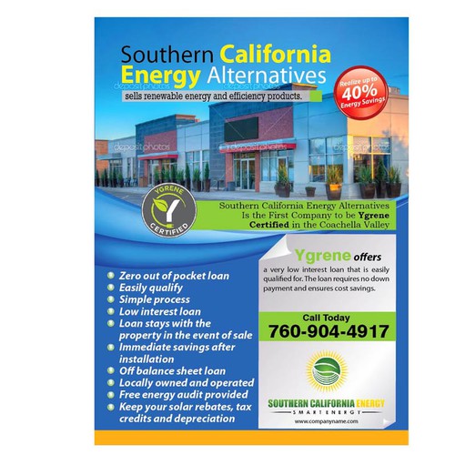 postcard or flyer for Southern California Energy Alternatives