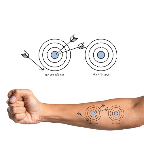Archery Target & Arrows Tattoo