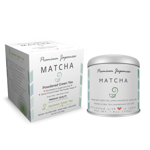 Box for the tea matcha package