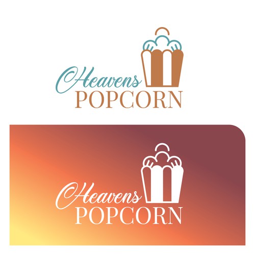 Logo concept for @heavens popcorn