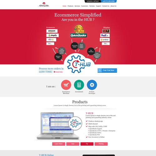 New website design wanted for Atandra