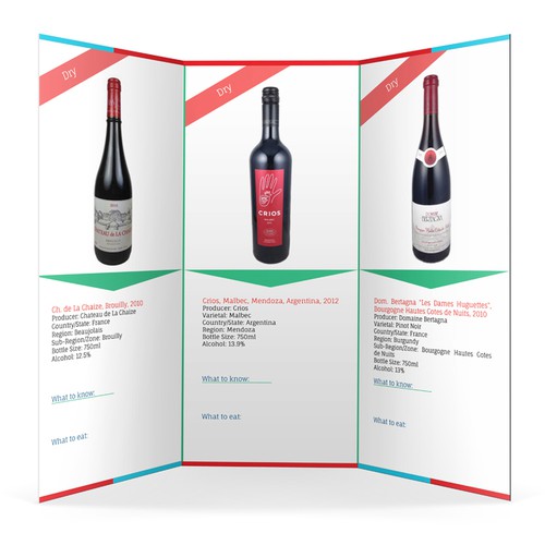 Tri-Fold Brochure Design for Wine Club