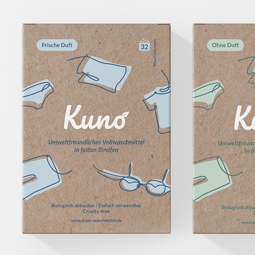 Packaging and logo design for Kuno