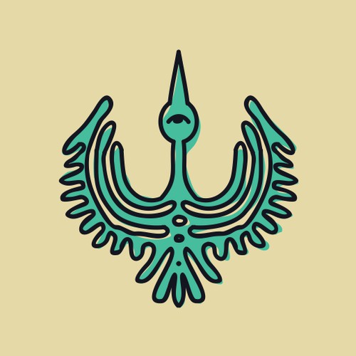 Abstract Heron Logo Concept 