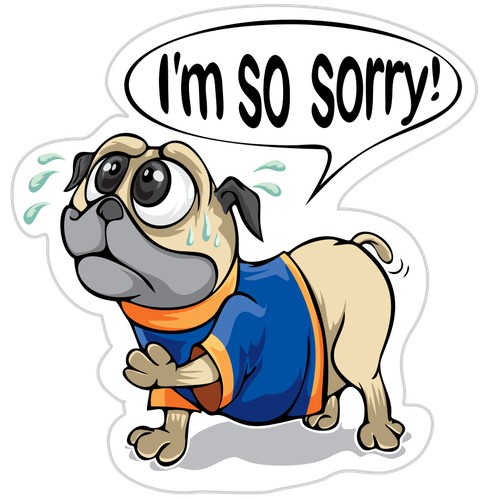 So Sorry Pugg Emoji