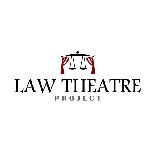 Logo for an organisation of theatre performers and educational professionals who create law related plays