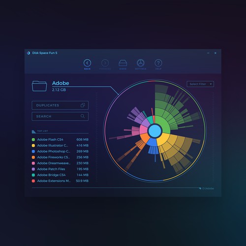 Disk Space Fan Redesign