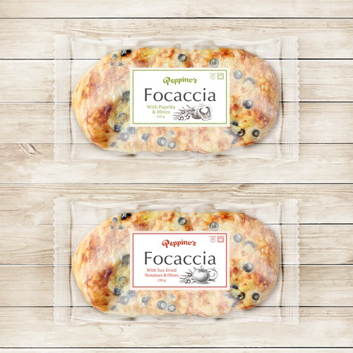 Label design for Foccia 