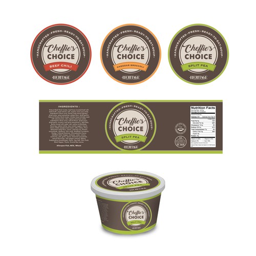 Packaging Label Design For Handcrafted Heritage Ready-to-eat-Soup