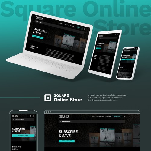 Coffee Shop/Roastery with subscription and online orders.