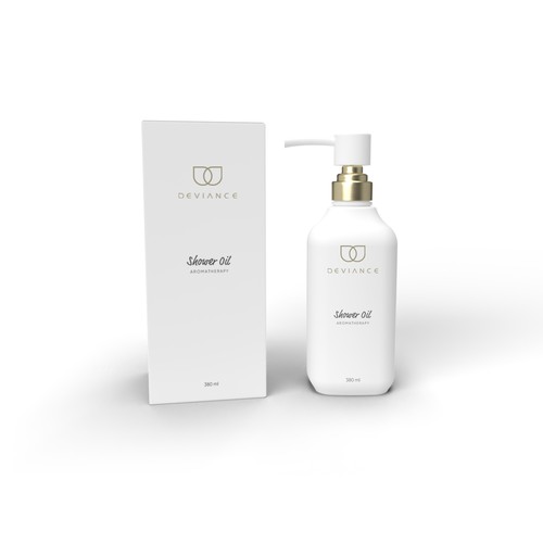 Product packaging for shower oil product