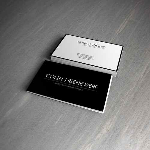 Business Card for Colin J Rienewerf