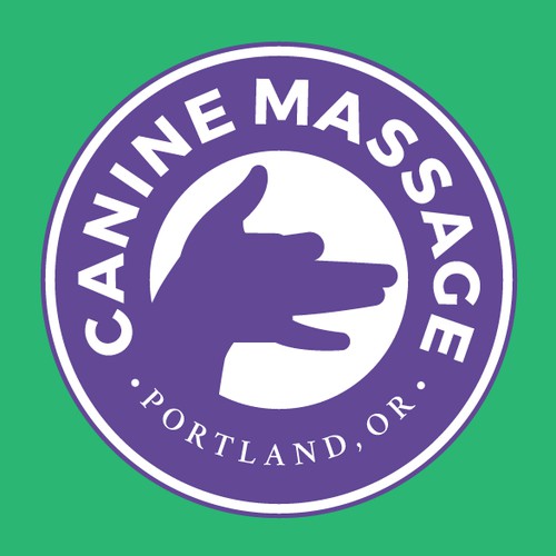 logo for canine massage in Portland
