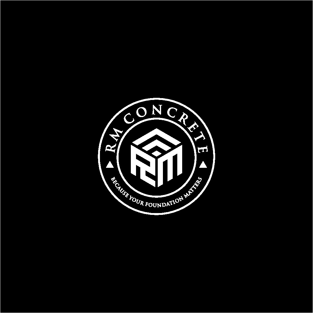 Concrete logo we worked on but in black and white